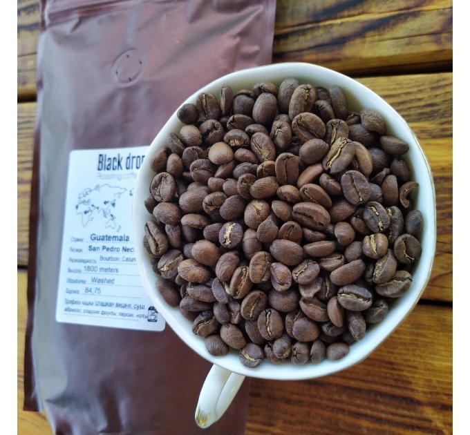 Свежеобжаренный зерновой кофе Guatemala 1кг Premium 84.75 Arabica Гватемала Bourbon Natural