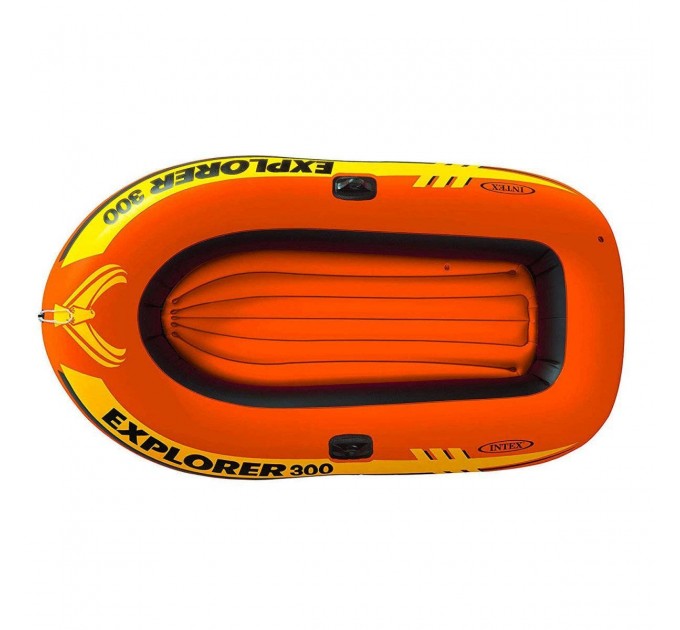 Двухместная надувная лодка Intex Explorer 300 Set 211х117х41 см + пластиковые весла и ручной насос Оригинал (intx-58332)