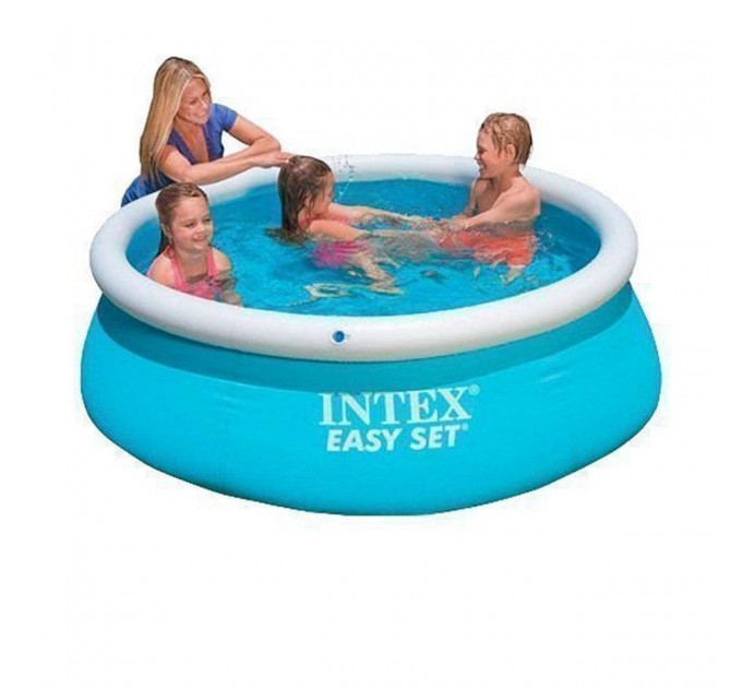 Бассейн надувной детский Intex Easy Set Pool трёхслойный с эффектом мозайки 183х51 см Оригинал (intx-28101)