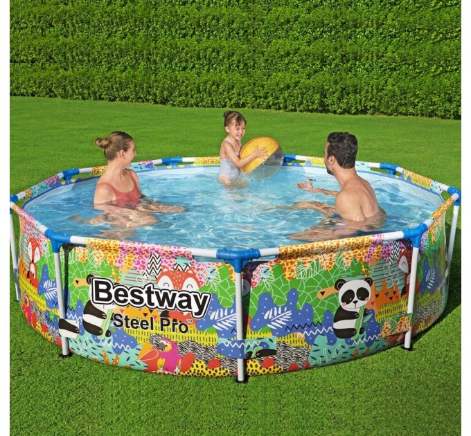 Каркасный бассейн с подстилкой тентом фильтр-насосом Bestway 274x66 см (intx-5612F-3)