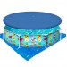 Каркасный бассейн с навесом душем подстилкой тентом Bestway 244x51 см (intx-56432-2)