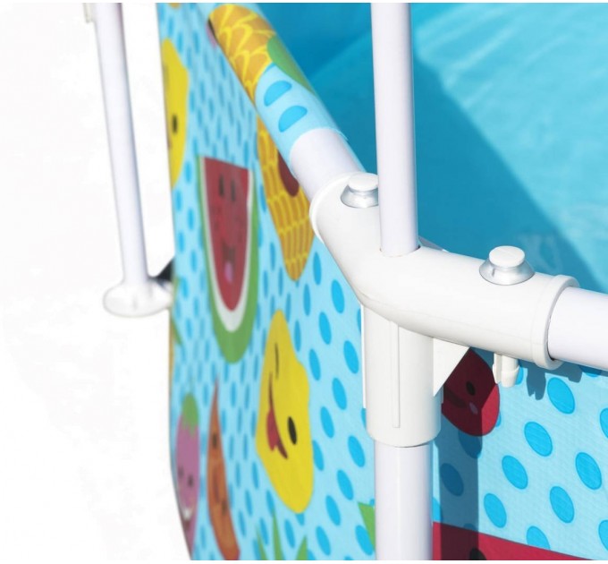Каркасный бассейн с навесом и душем MAX Steel Pro™ Bestway 244x51 см Оригинал (intx-56432)