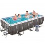 Каркасный бассейн Bestway 404х201х100 см с эффектом мозайки с картриджным фильтр насосом 2 006 л/ч лестницей дозатором для химии