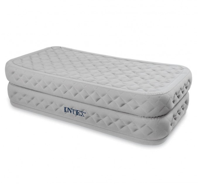 Надувная односпальная ортопедическая кровать Intex 99х191х51 см + встроенный электронасос Оригинал (intx-64462)
