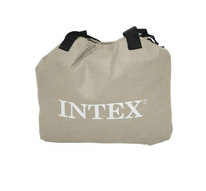 Надувная ортопедическая двухспальная кровать Intex 152х203х51 см + встроенный электронасос и сумка для хранения Оригинал (intx-64464)