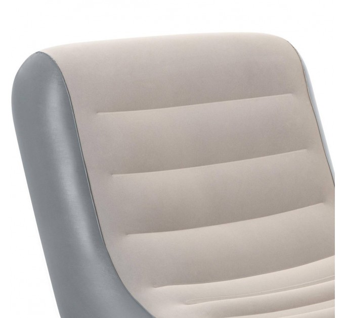 Надувное кресло-лежак Bestway с флокированным покрытием для отдыха 165х84х79 см Оригинал (intx-75064)
