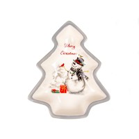 Блюдо салатник елочка Lefard Рождественское 23 см керамика