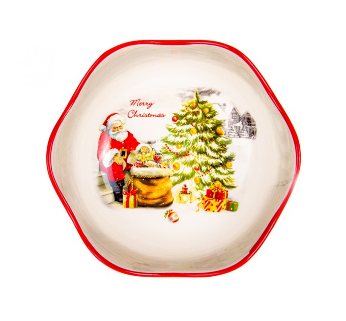 Блюдо салатник Lefard Рождественская елка 21 см керамика