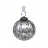 Новогодняя игрушка Lefard Новогодний шар 8 см серебро стекло