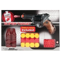 Игрушечный пистолет на пульках EDISON Supertarget 19см 6-зарядный с мишенями (480/21) (dd-ED-0480210)