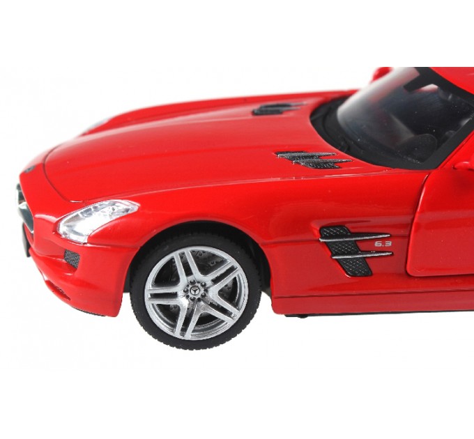 Машинка радиоуправляемая 1:24 Meizhi Mercedes-Benz SLS AMG металлическая (красный) (dd-MZ-25046Аr)