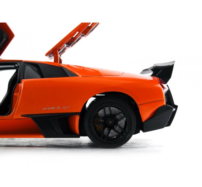 Машинка радиоуправляемая 1:18 Meizhi Lamborghini LP670-4 SV металлическая (оранжевый) (dd-MZ-2152o)