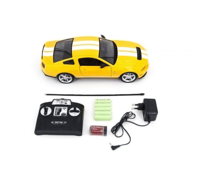 Машинка радиоуправляемая 1:14 Meizhi Ford GT500 Mustang (желтый) (dd-MZ-2270Jy)