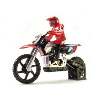 Радиоуправляемая модель Мотоцикл 1:4 Himoto Burstout MX400 Brushed (красный) (dd-MX400r)