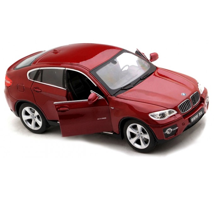 Машинка радиоуправляемая 1:24 Meizhi BMW X6 металлическая (красный) (dd-MZ-25019Ar)