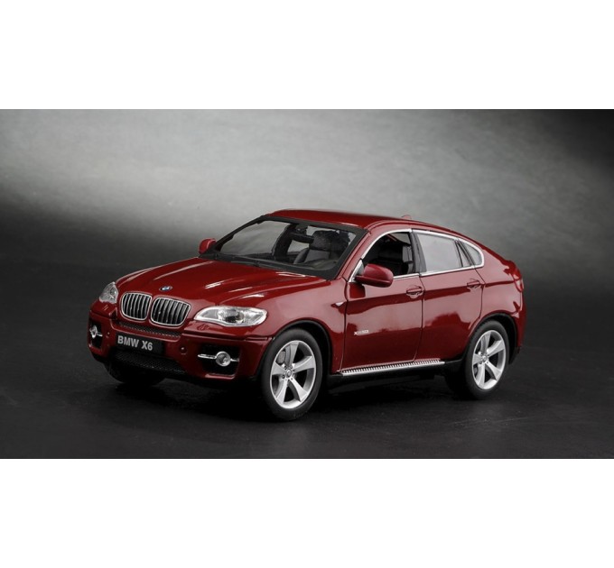 Машинка радиоуправляемая 1:24 Meizhi BMW X6 металлическая (красный) (dd-MZ-25019Ar)