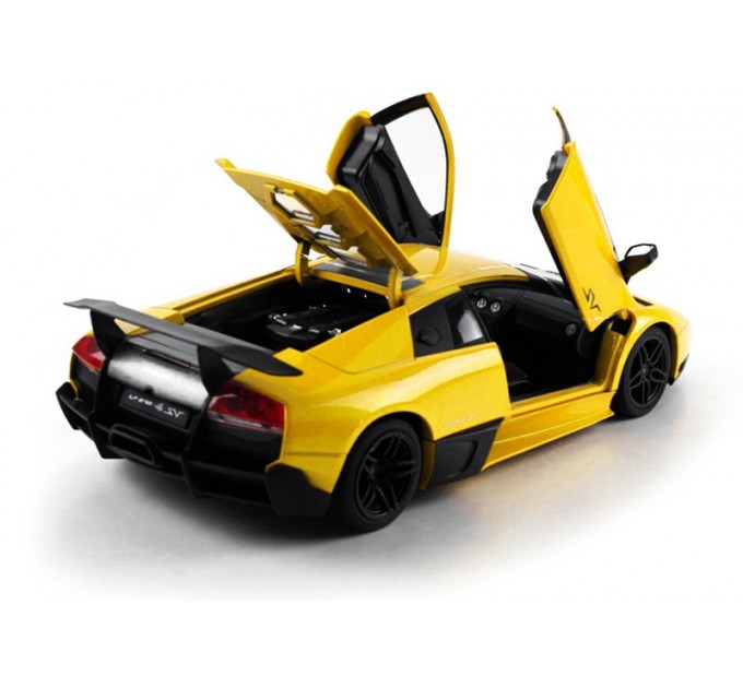 Машинка радиоуправляемая 1:18 Meizhi Lamborghini LP670-4 SV металлическая (желтый) (dd-MZ-2152y)