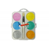 Краски перламутровые акварельные MALINOS Maxi Perleffekt 6 цветов (dd-MA-300014)