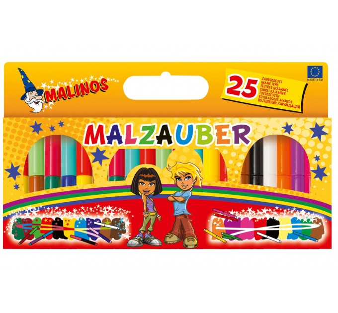Фломастеры волшебные меняющие цвет MALINOS Malzauber 25 (12+9+4) шт (dd-MA-300029)