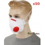 Маска защитная респиратор Бук-3К FFP3 50 шт (с клапаном) высшая степень защиты