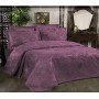 Винтажное жаккардовое покрывало с наволочками DIAMOND GABRIELLA  LILAC 240х260см лиловый