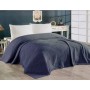 Винтажное хлопковое покрывало DIAMOND LUIZA ANTRACIT 240х260см синий