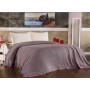 Винтажное вязаное покрывало DIAMOND SABINA LILAC 220х240см лиловый