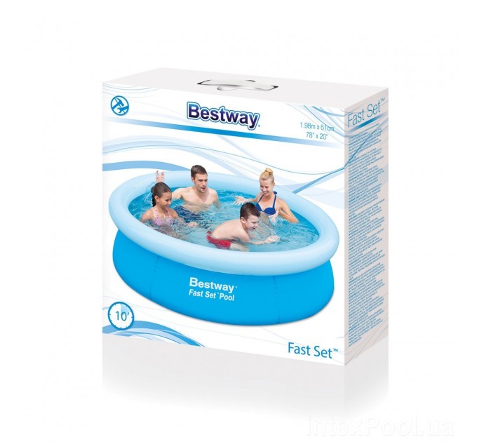Детский надувной бассейн Bestway Super Tough трёхслойный 198x51 см (int-57252)