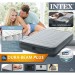 Надувная суперпрочная двухспальная кровать Intex технология Fiber-Tech™ 152х203х32 см + встроенный электронасос и сумка с ручками Оригинал (intx-67770)