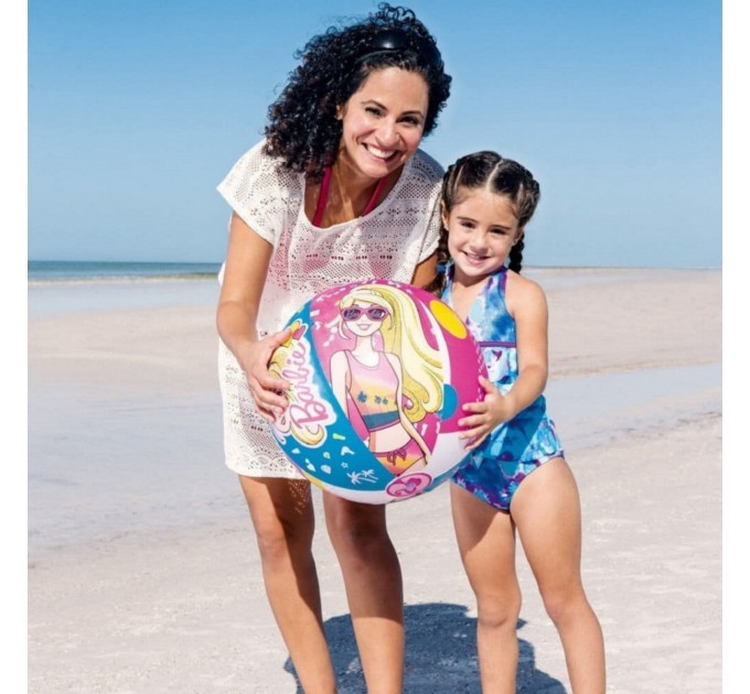 Надувной детский набор (нарукавники мяч круг лодочка) 4в1 для безопасного отдыха на пляже Bestway «Барби» Оригинал (intx-66204)