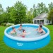 Надувной семейный бассейн Bestway SUPER-TOUGH 3X-прочность 366х76 см + картриджный насос 1250 л/ч Оригинал (intx-57274)