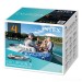 Четырехместная моторно-гребная надувная лодка Intex Excursion 4 Set 315х165х43 см с веслами и насосом серый Оригинал (intx-68324)