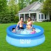 Надувной семейный бассейн Intex SUPER-TOUGH трёхслойный 244х76 см с эффектом мозайки + картриджный насос Оригинал (intx-28112)