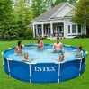 Каркасный бассейн Intex 366х76 см Metal Frame™ c эффектом мозайки + фильтр-насос 2006 л/ч Оригинал (intx-28212)