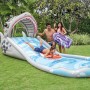 Детский надувной игровой центр - водная горка Intex «Surf' N Slide» 460х168х157 см с досками для серфинга (int-57159)