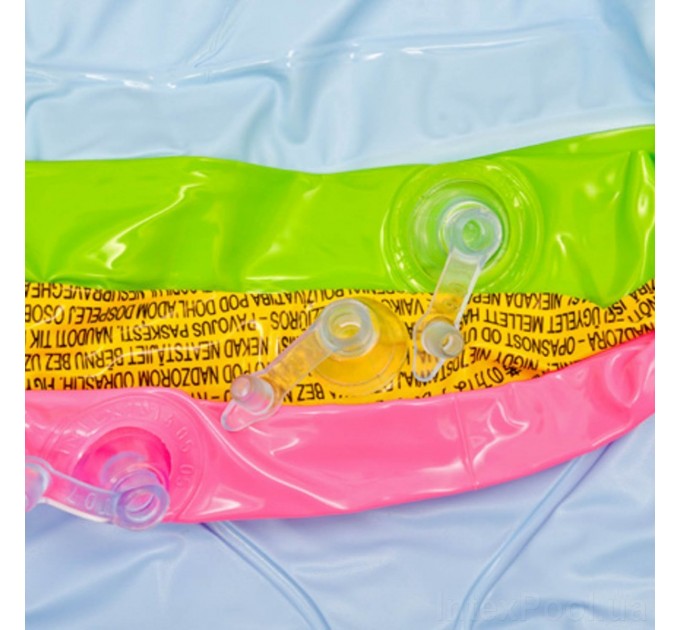 Детский надувной бассейн Intex «Радужный» 114х25 см из высококачественного винила + 10 шариков (int-57412-1)