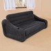 Надувной диван трансформер 2в1 Intex 221х193х66 см флокированное покрытие Оригинал (intx-68566)