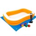 Детский надувной бассейн Intex «Мандарин» 229х147х46 см с насосом, подстилкой и 10 шариками (int-57181-2)