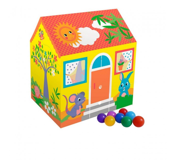 Детский игровой центр Bestway Домик для детей 102х76х114 см +10 шариков (int-52007)