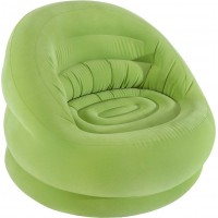 Надувное кресло Intex для отдыха с флокированным покрытием 112х104х79 см зеленый Оригинал (intx-68577)