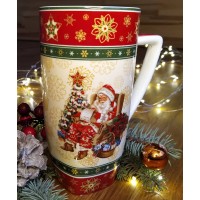 Кружка Lefard Новогодняя коллекция Дед Мороз 850 мл фарфор в подарочной упаковке (Lf-986-086)