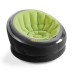 Надувное кресло Intex для отдыха с флокированным покрытием 112х109х69 см зеленый Оригинал (intx-68582)