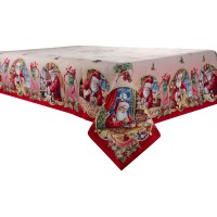 Скатерть гобеленовая Lefard Новогодняя коллекция Санта Клаус 140х260 см (Lf-716-034)