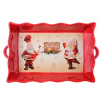 Блюдо для запекания Lefard Новогодняя коллекция Дед Мороз и Санта 30х18х6 cм в подарочной упаковке (Lf-940-259)