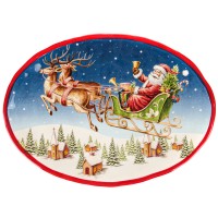 Блюдо Lefard Новогодняя коллекция Санта Клаус 33 cм керамика  (Lf-948-006)