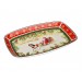 Блюдо Lefard Новогодняя коллекция Дед Мороз в санях фарфор 30х19 cм в подарочной упаковке (Lf-986-031)