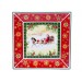 Блюдо Lefard Новогодняя коллекция Дед Мороз в санях фарфор 30 cм в подарочной упаковке (Lf-986-067)