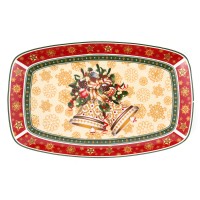 Блюдо Lefard Новогодняя коллекция Волшебное Рождество фарфор 30 cм в подарочной упаковке (Lf-986-078)