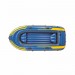 Трехместная надувная моторно-гребная лодка Intex Challenger 3 Set 295х137х43 см + Алюминиевые весла, ручной насос и 2 надувных сиденья Оригинал (intx-68370)