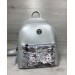 Стильный рюкзак от WeLassie «Бонни» с паетками, серебро (wel-44411)